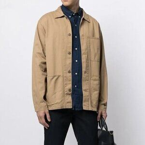 Polo Ralph Lauren Chore Jacket Men's Size XL Brown Shacket Overshirt Twill
